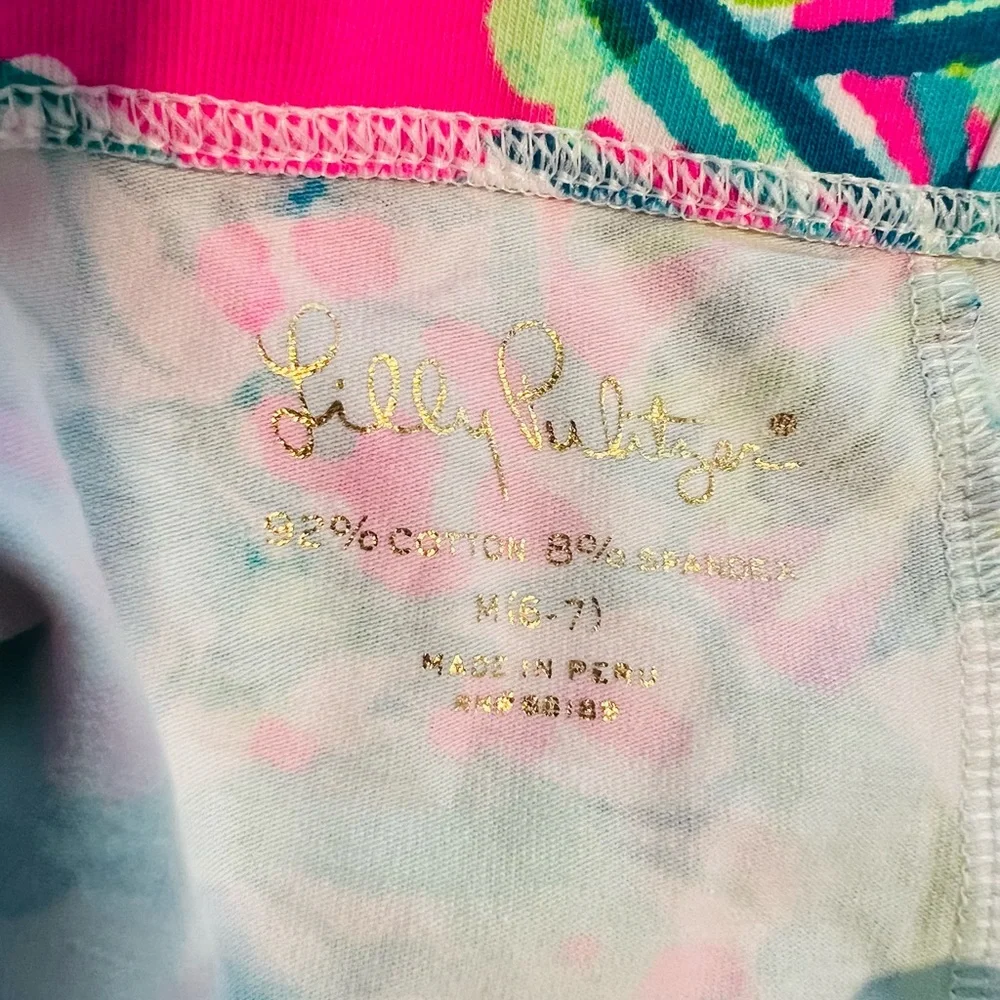 Lilly Pulitzer Girls Cropped Leggings Medium 6-7 - Picture 6 of 6